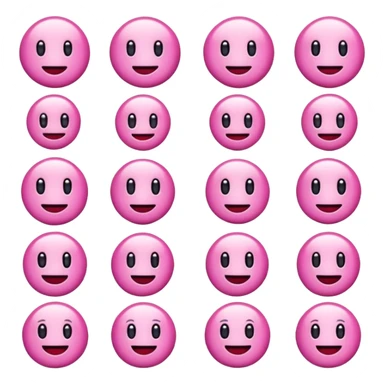 Aesthetic clean girl pink Christmas emojis sticker
