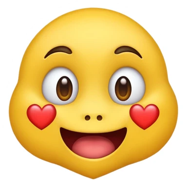 Make a yellow emotes with hart eyes and droll coming down from their mouth sticker