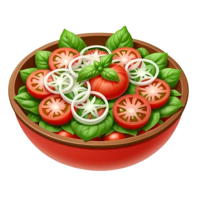 Fai un miscuglio Marinato di pomodoro fresco, cipolla, basilico e origano tutti tagliati  sticker