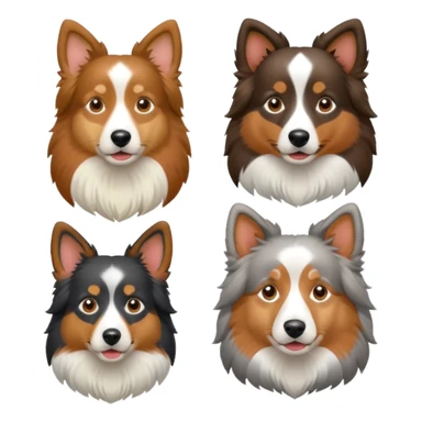 Shetland sheepdog and Australian shepherd sticker