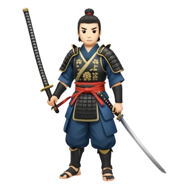 japan samurai full body sticker
