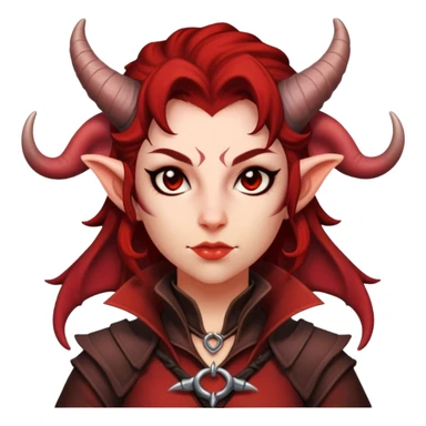 tiefling rogue female sticker