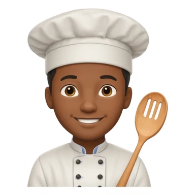 black man chef sticker