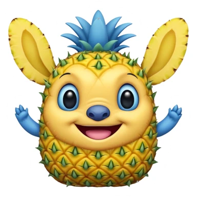 Pineapple Disney stitch sticker
