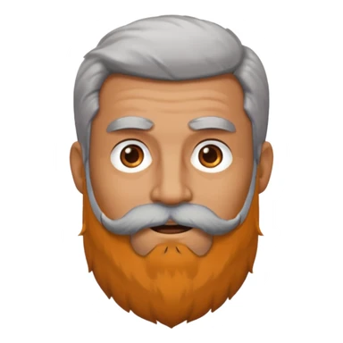 Guy with huge beard sticker