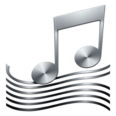 mac os music note metal mute sound sticker