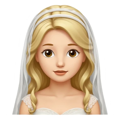 bride veil and hair sticker
