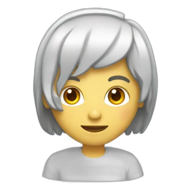 persona con una computadora sticker