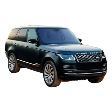 Range Rover (2022) – cinematic-realistic Range Rover emoji, its elegant black body gleaming under the soft light of dawn as it glides effortlessly across rugged terrain. The powerful V8 engine hums as it conquers rocky hills and dense forests, blending luxury with off-road prowess. Inside, the cabin is an oasis of comfort, showcasing leather, wood, and the latest technology in a seamless, sophisticated design. sticker