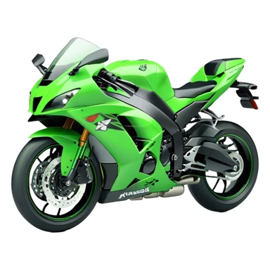 Kawasaki Ninja (Sportbike) - Kawasaki Ninja ZX-10R (Model Year: 2022) (Iconic colour: Green) sticker
