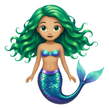 Alien mermaid sticker