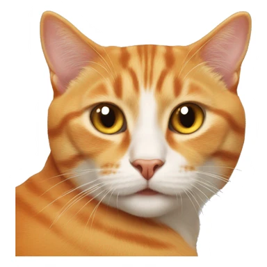 orange albanian cat  sticker
