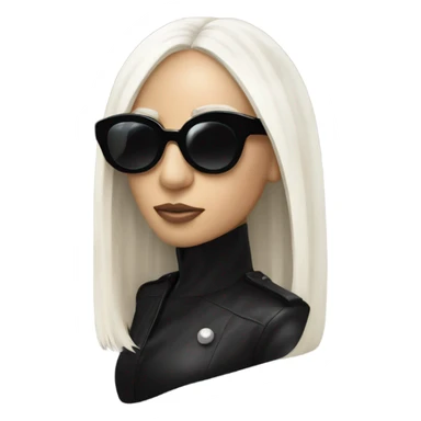 Gaga chromatica album wearing black glasses  sticker