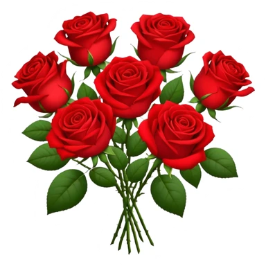 A bunch of red roses with a note that says Linnea sticker
