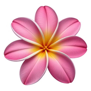 frangipani flower pink sticker