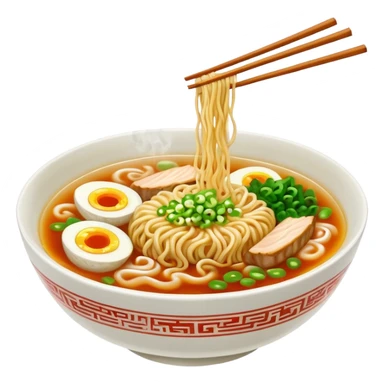 smoking hot ramen, smoking coming through it sticker