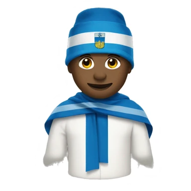 Estonian flag wearing estonian national clothes sticker