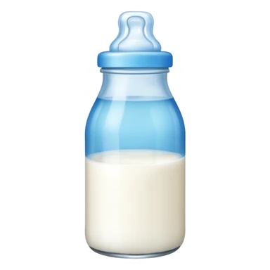 baby Milk bottle blue sticker