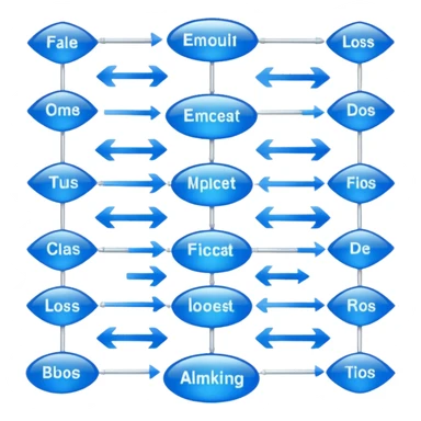 A simple glassy flowchart sticker