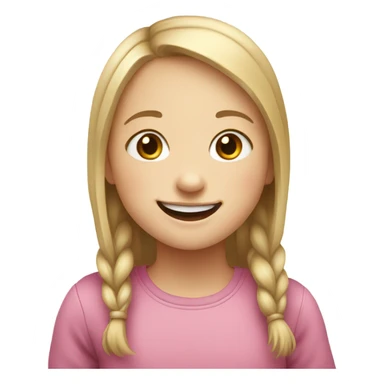 Down syndrome girl  sticker