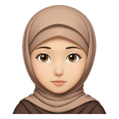 Muslim girl anime sticker