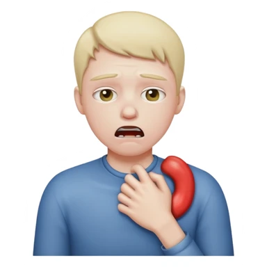 strangling myself sticker