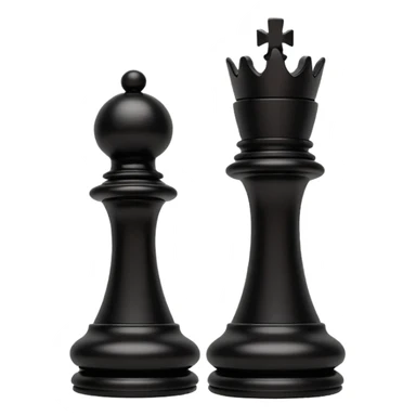 black chess piece, rook piece sticker