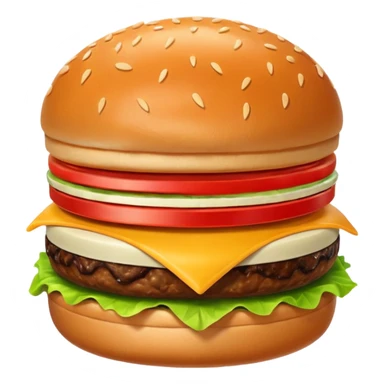 small burger sticker