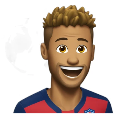 Neymar qui jongle avec un ballon de foot sticker