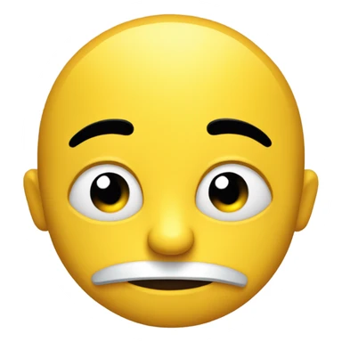 Side eye emoji yellow sticker