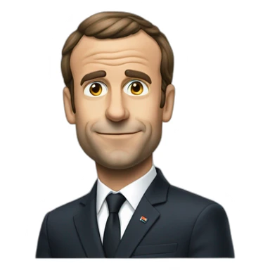 Macron fume un jouint sticker