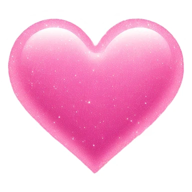Pink sparkle heart sticker
