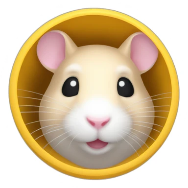 Clear plastic hamster tunnels sticker