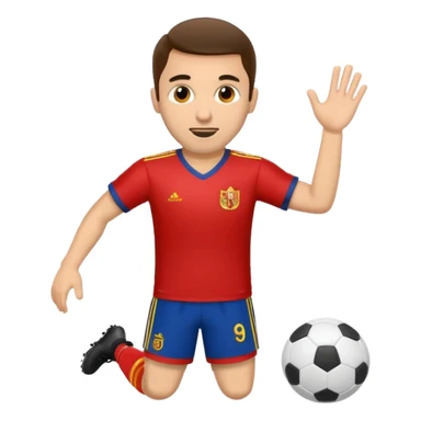 Give me a football playerGive me a Spanish football player sticker