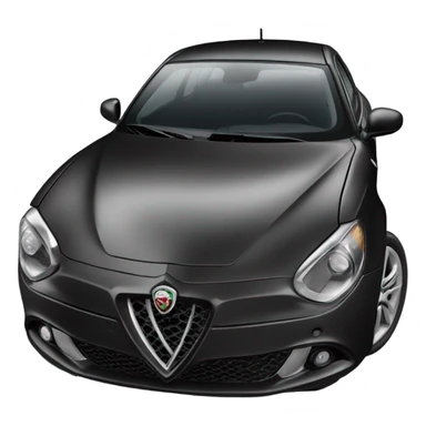 Alfa Romeo Giulietta nera 2013 sticker