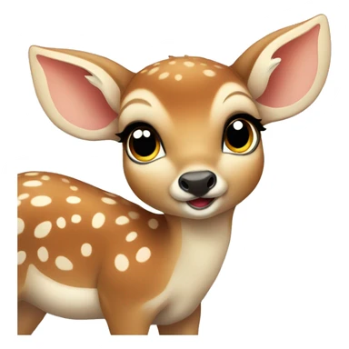 cute baby deer sticker