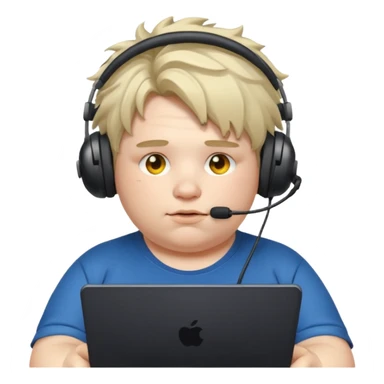 Fat lazy gamer sticker