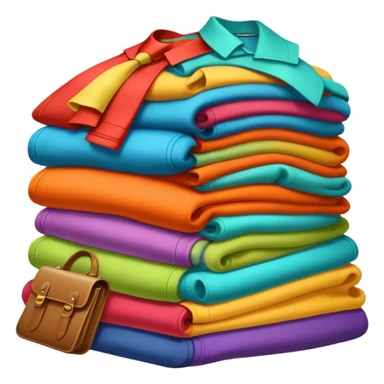 pile of retro clothes sticker