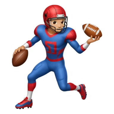 Spiderman playing football sticker