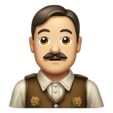 Adolf Hitler in Oktoberfest Clothes sticker