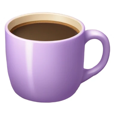 light purple cup of coffee, standing on a beige open Book, aesthetic, cozy  sticker