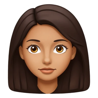  mujer de piel trigueña y pelo oscuro  sticker