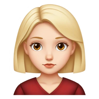 Girl judging sticker