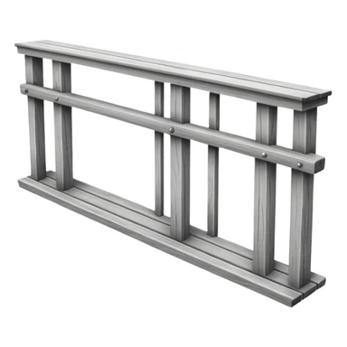 Wooden balcony sticker