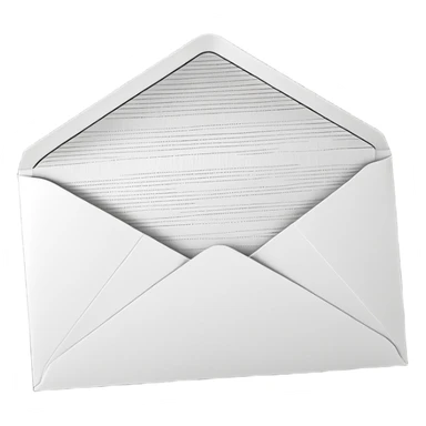 Open envelope + blank card, ink engraving, stipple + crosshatch ONLY (no smooth shading), pure black on pure white, high contrast, razor lines, chiaroscuro rays, tiny #fbcfe8 glow highlights --ar 16:9 --style raw --s 25 --no 3d render, gradient, soft shading, gray, shadow, text sticker