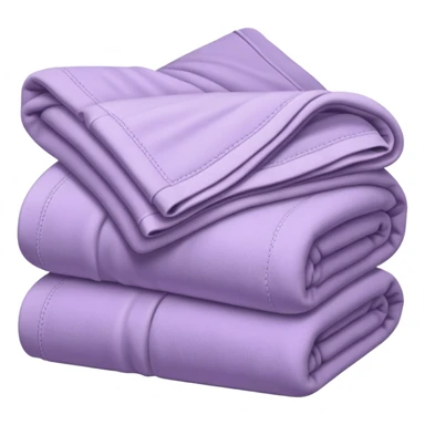 Cozy pale purple folded blanket sticker