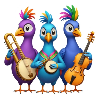 bird as Musicians sticker