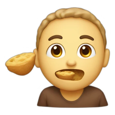 Un humain qui mange du caca sticker