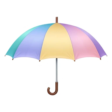 pastel umbrella sticker