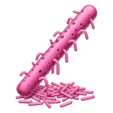 pink bacteria sticker